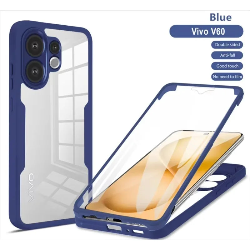 Vivo V60 5G Slim Fit Heavy Duty Shockproof Full Body Protection Case