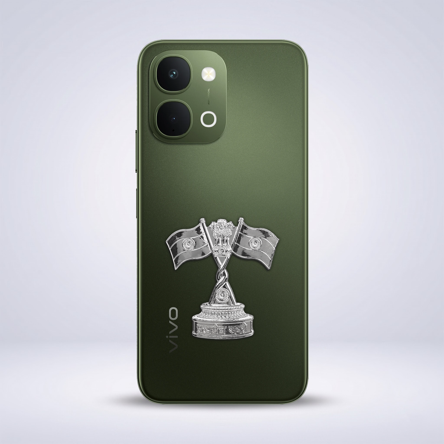 Vivo T5X 5G Compatible Satyamev Jayate 3D Metal Emblem Sticker