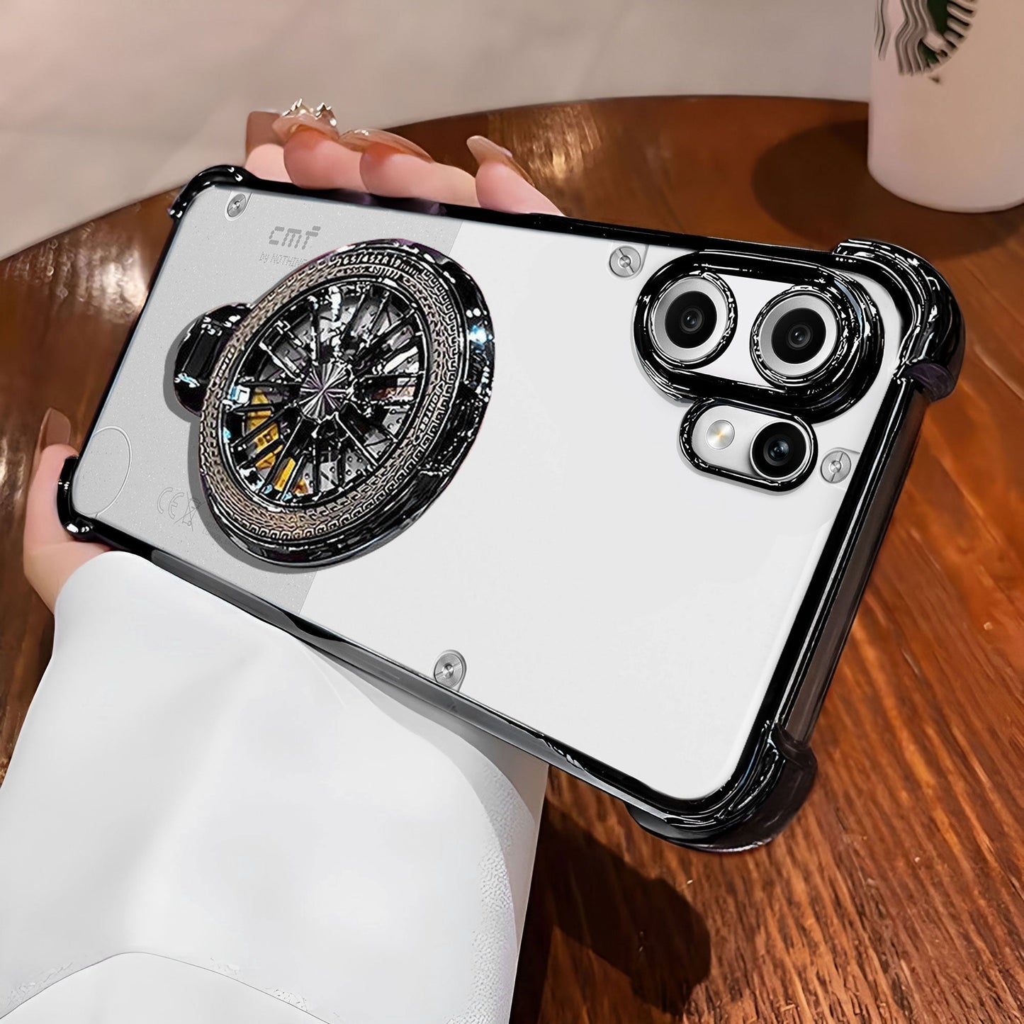 Nothing Phone 2 Pro 5G Premium Stress Buster Wheel Rotating Shockproof Airbags Case