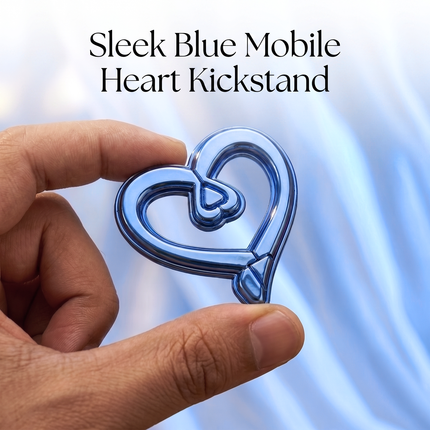 Oppo Reno 15 Pro Mini 5G Premium Heart Stand Transparent Shockproof Airbag Phone Case