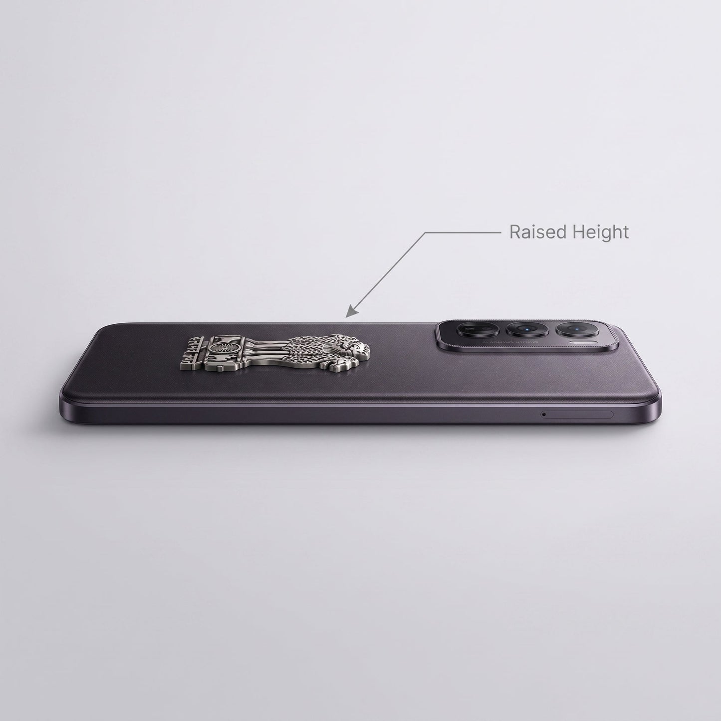 Oppo Reno 12 5G Compatible Satyamev Jayate 3D Metal Emblem Sticker