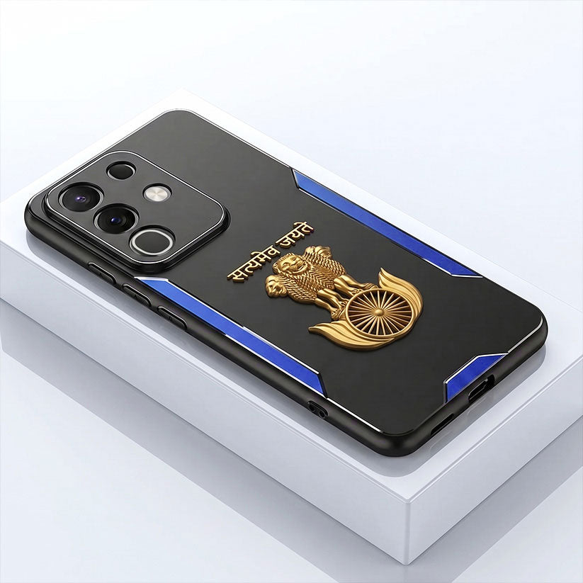 Vivo T4x 5G Satyamev Jayate 3D Metal Aluminium Back Case