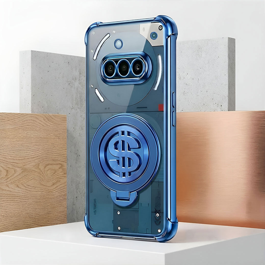 Nothing Phone 3a 5G Four Corner Airbags 100% Original Astro Money Magnet Rotating Dollar Case