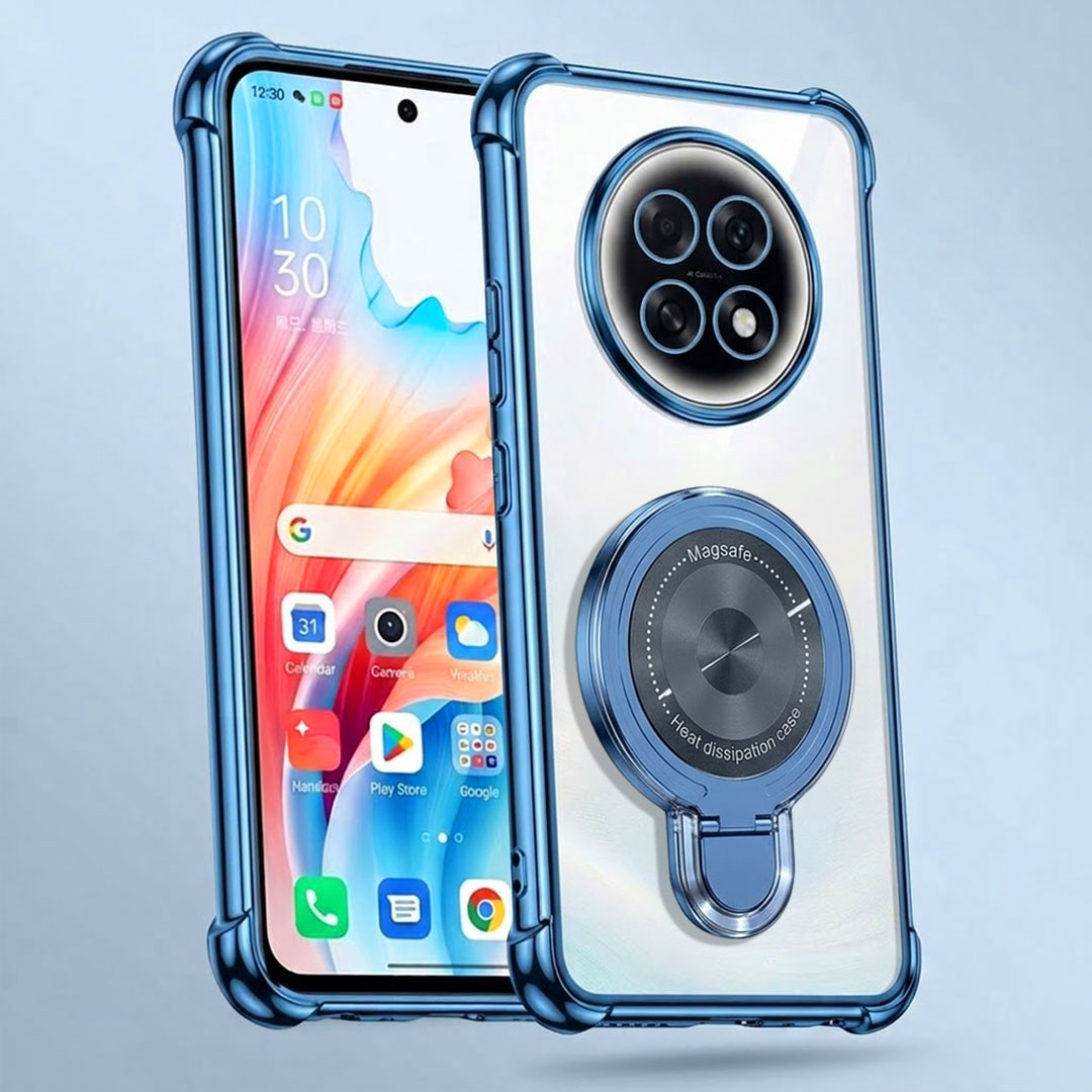 Oppo F31 Pro+ 5G Luxury Four Corner Invincible Bracket Ring Stand Case (Buy 1 Get 1 Free Surprise Cover)
