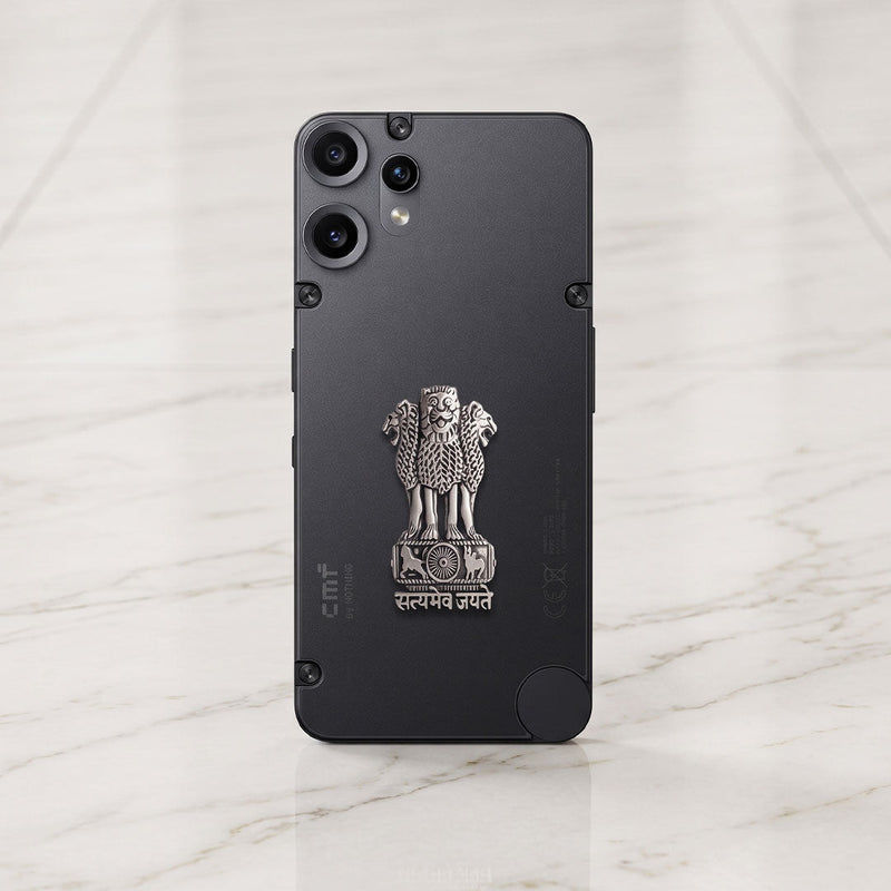 Nothing Phone 2 Pro 5G Compatible Satyamev Jayate 3D Metal Emblem Sticker