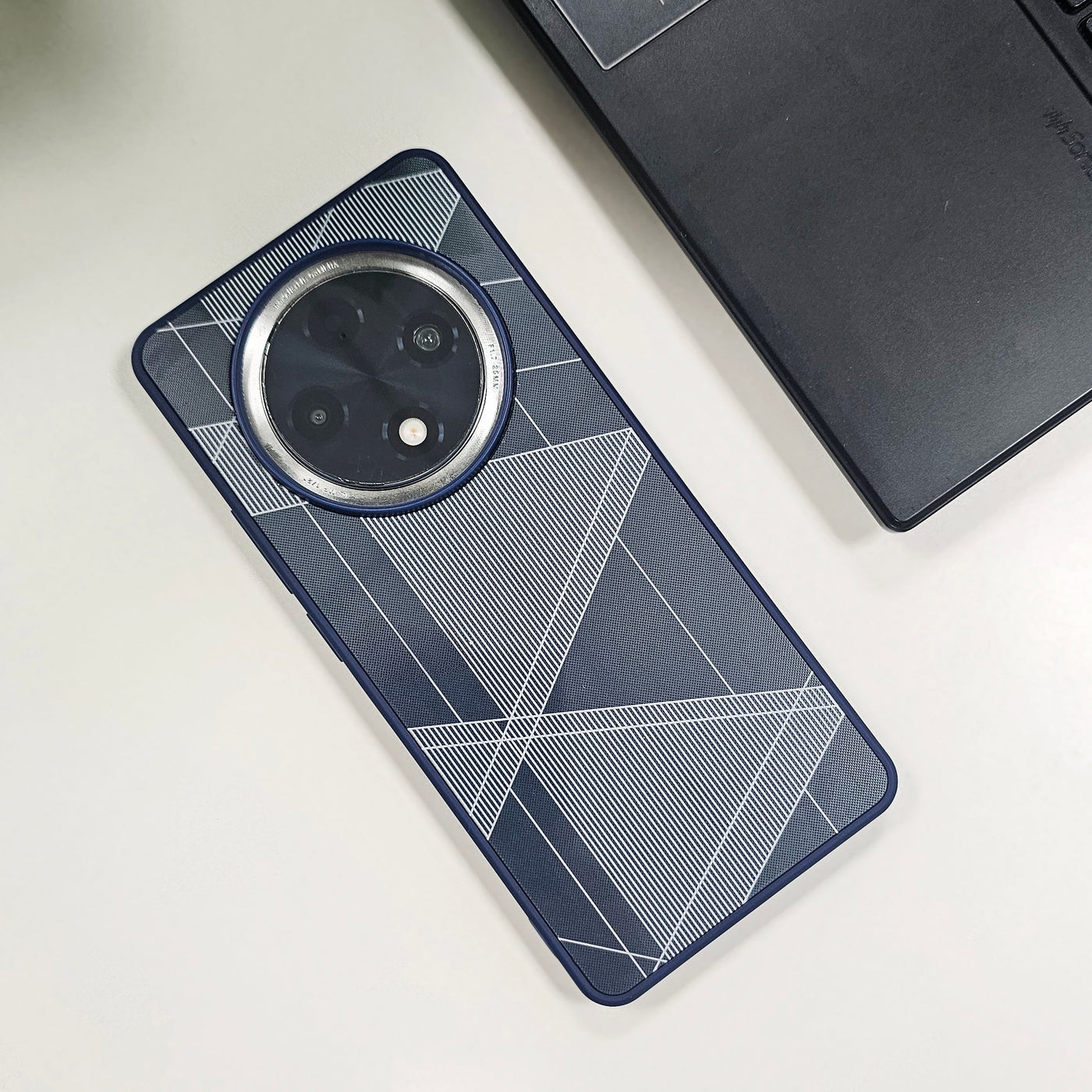 Oppo F27 Pro 5G Triangle Pattern Matte Back Shockproof Case