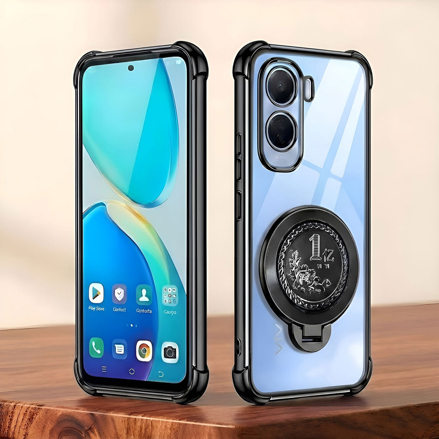 Vivo T5 Pro 5G Premium Billion Wheel Rotating Shockproof Airbags Case