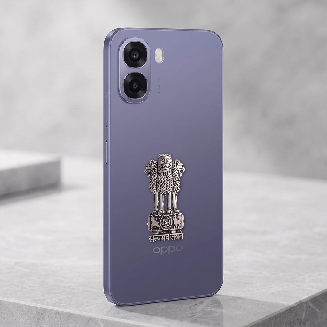 OPPO A6s 5G Compatible Satyamev Jayate 3D Metal Emblem Sticker