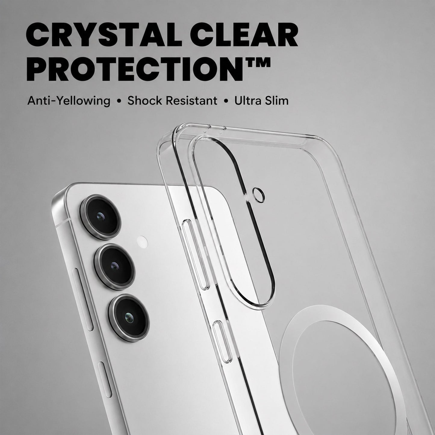 Samsung Galaxy A36 5G Clear Anti-Yellow MagSafe Protective Case