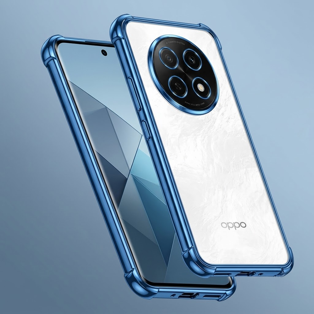 Oppo F29 Pro 5G Anti-Yellow Electroplating Transparent Airbags Case