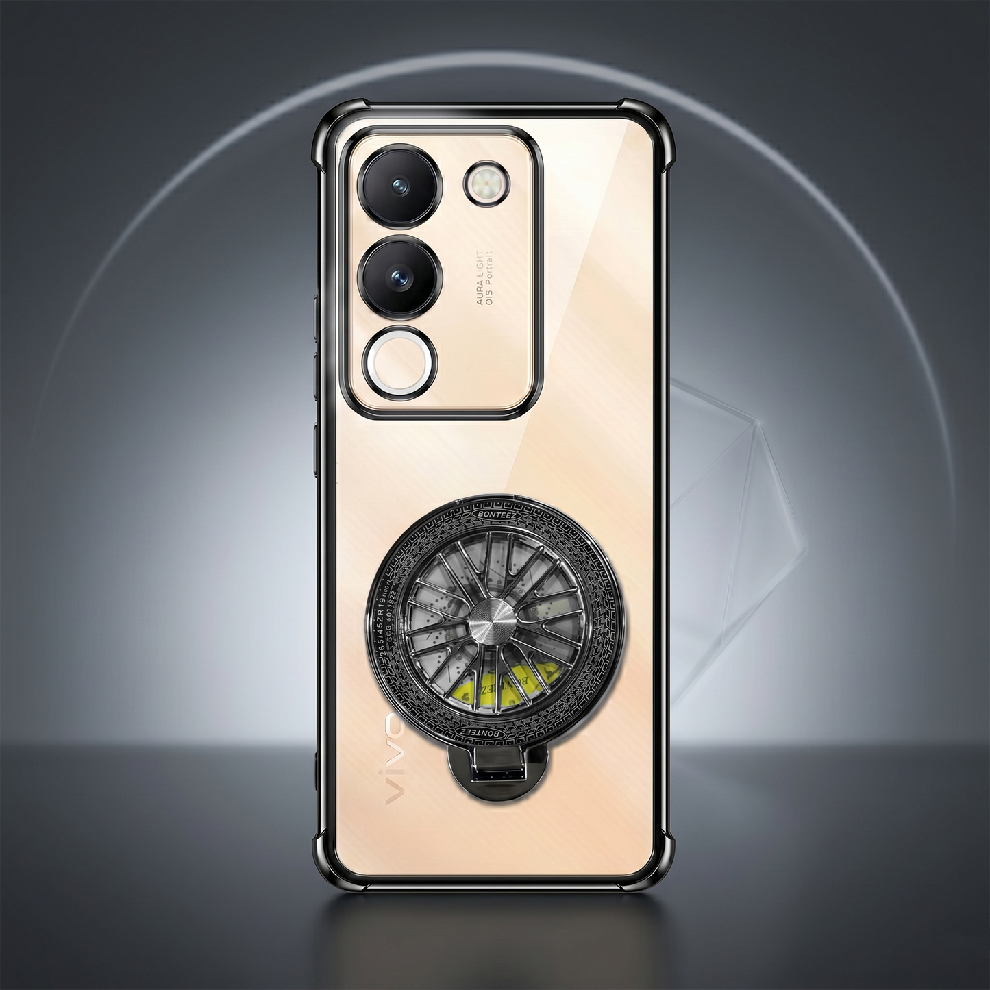 Vivo Y200 5G Premium Stress Buster Wheel Rotating Shockproof Airbags Case