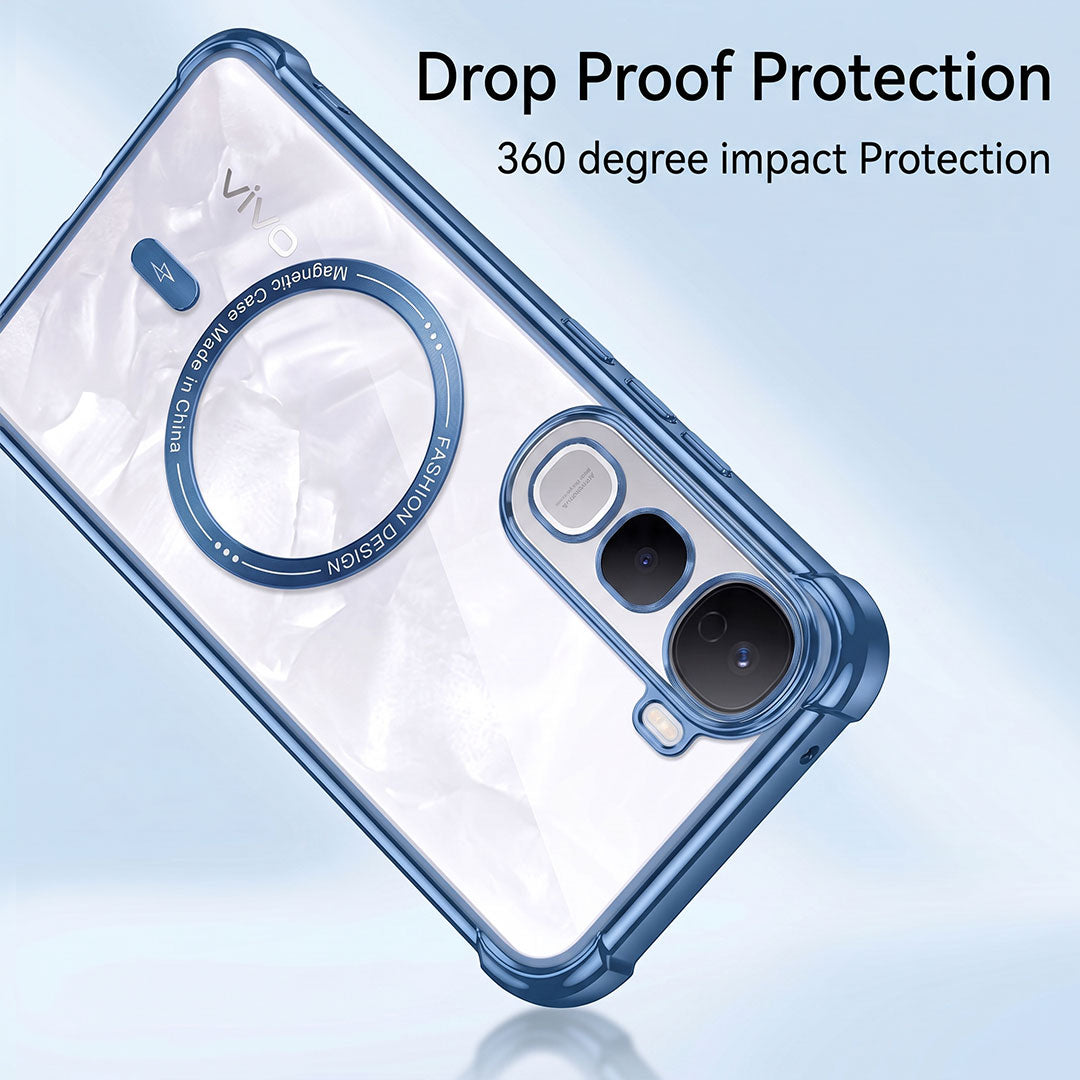 Vivo Y400 Pro 5G Premium Magnetic MagSafe Shockproof Airbag Case