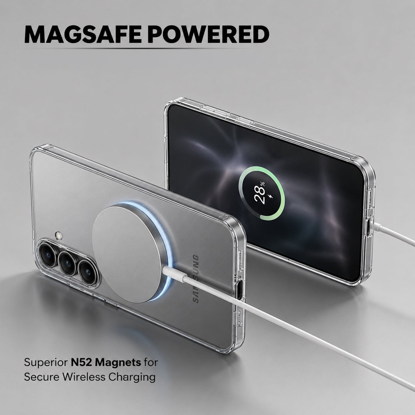 Samsung Galaxy A36 5G Clear Anti-Yellow MagSafe Protective Case