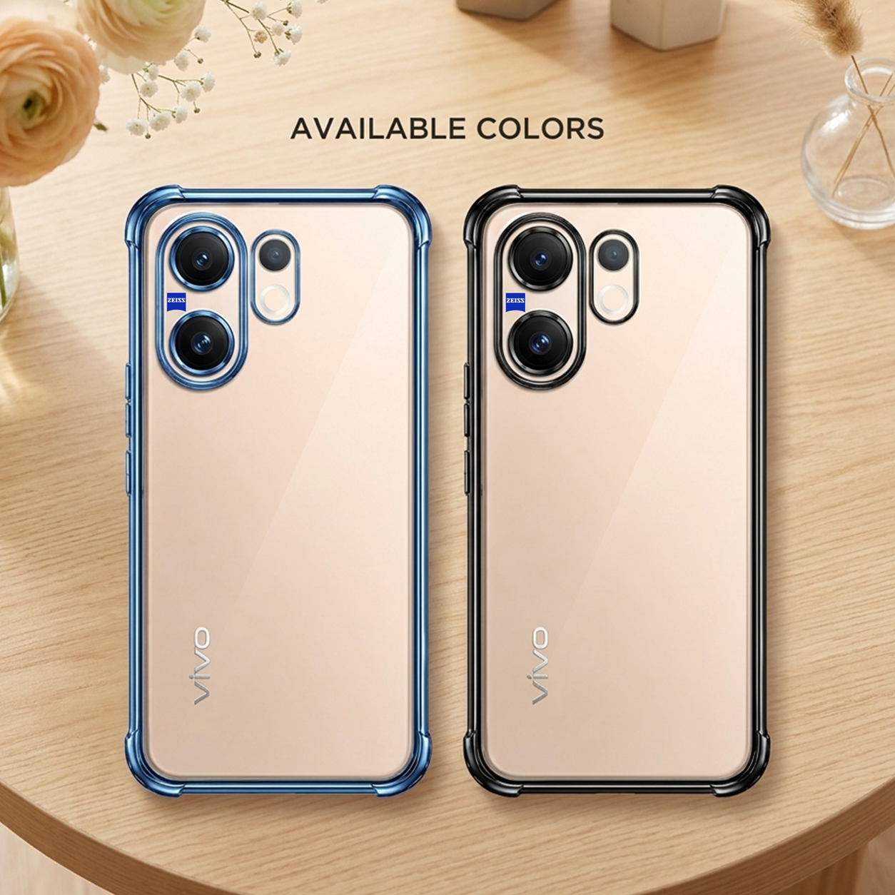 Vivo T4 Pro 5G Anti-Yellow Electroplating Transparent Airbags Case