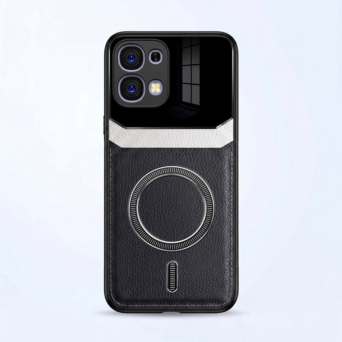 Oppo F31 5G Premium Magsafe Magnetic Leather Lens Protective Case
