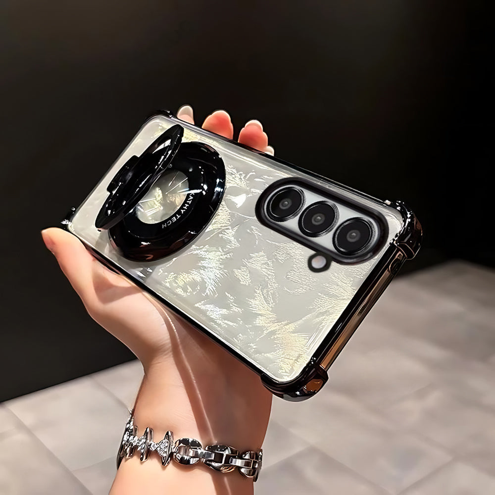 Samsung Galaxy A17 5G Original Luxury Magnifier Ring Stand Shockproof Airbags Corner Case