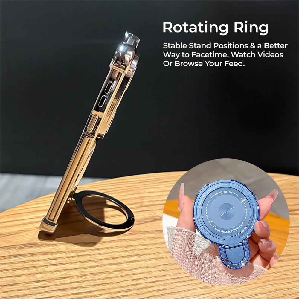 OnePlus Nord 4 5G Luxury Four Corner Invincible Bracket Ring Stand Case