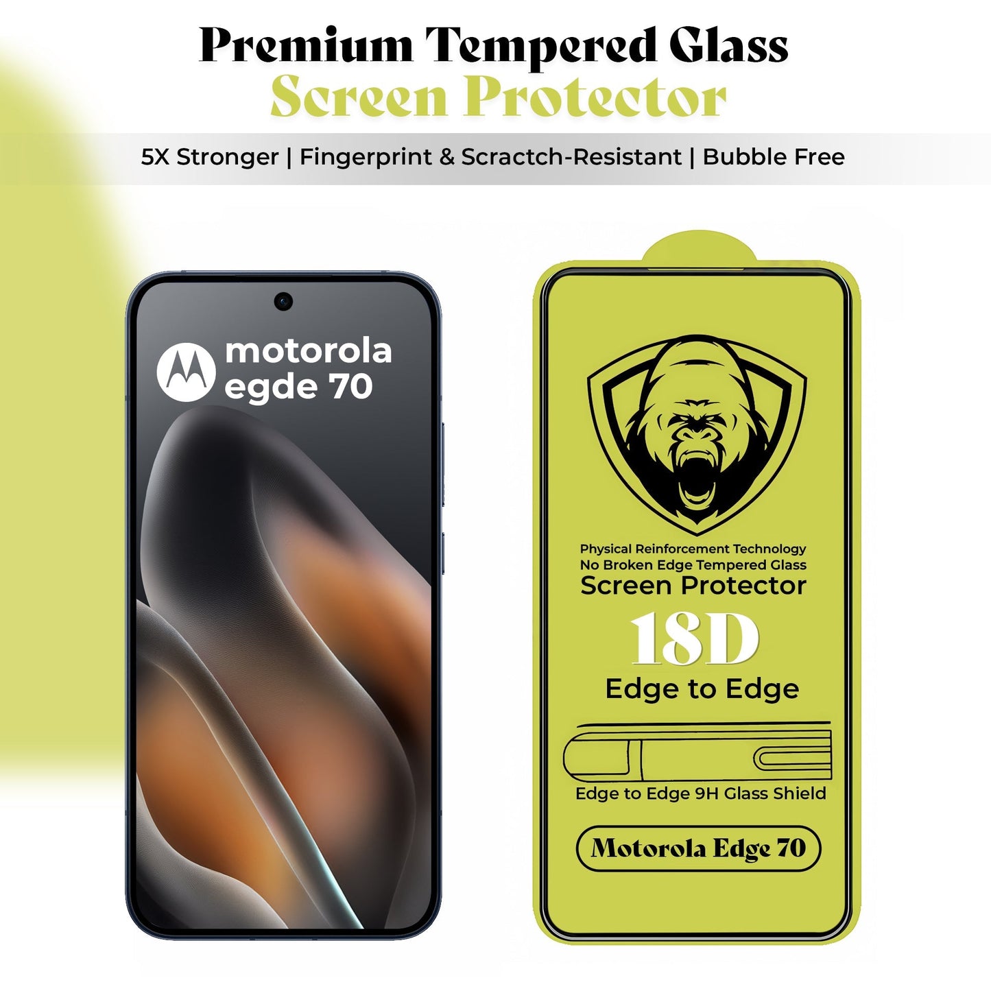 Motorola Edge 70 5G Original Luxury Magnifier Ring Stand Shockproof Airbags Corner Case