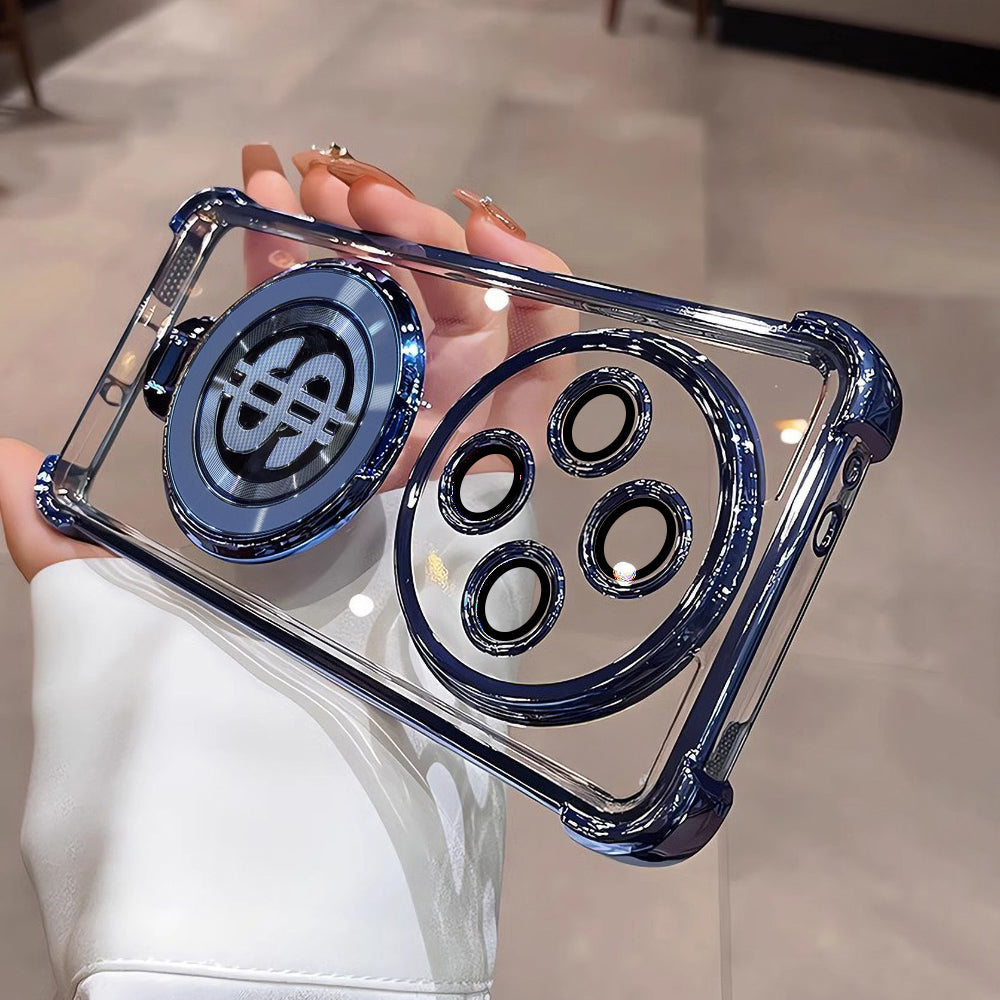 Oppo F27 Pro 5G Four Corner Airbags 100% Original Astro Money Magnet Rotating Dollar Case