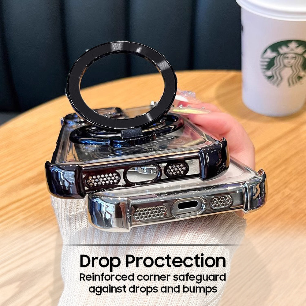 OPPO A3 Pro 5G Four Corner Airbags 100% Original Astro Money Magnet Rotating Dollar Case