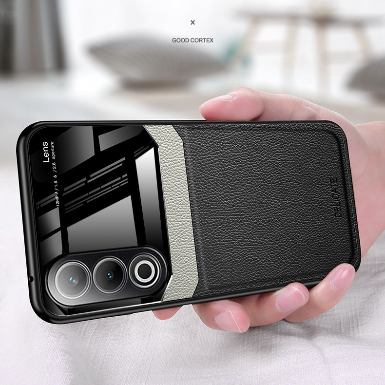 Oppo K12x 5G Premium Leather Lens Protective Case