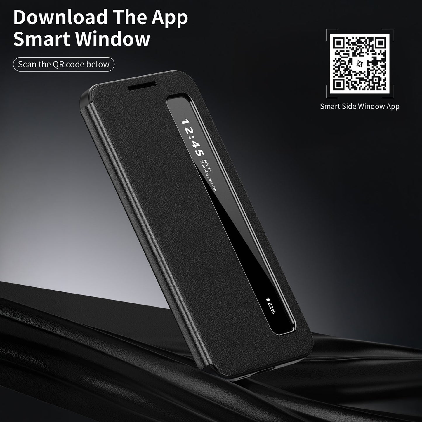Samsung Galaxy A56 5G Smart Side Window Flip Leather Case