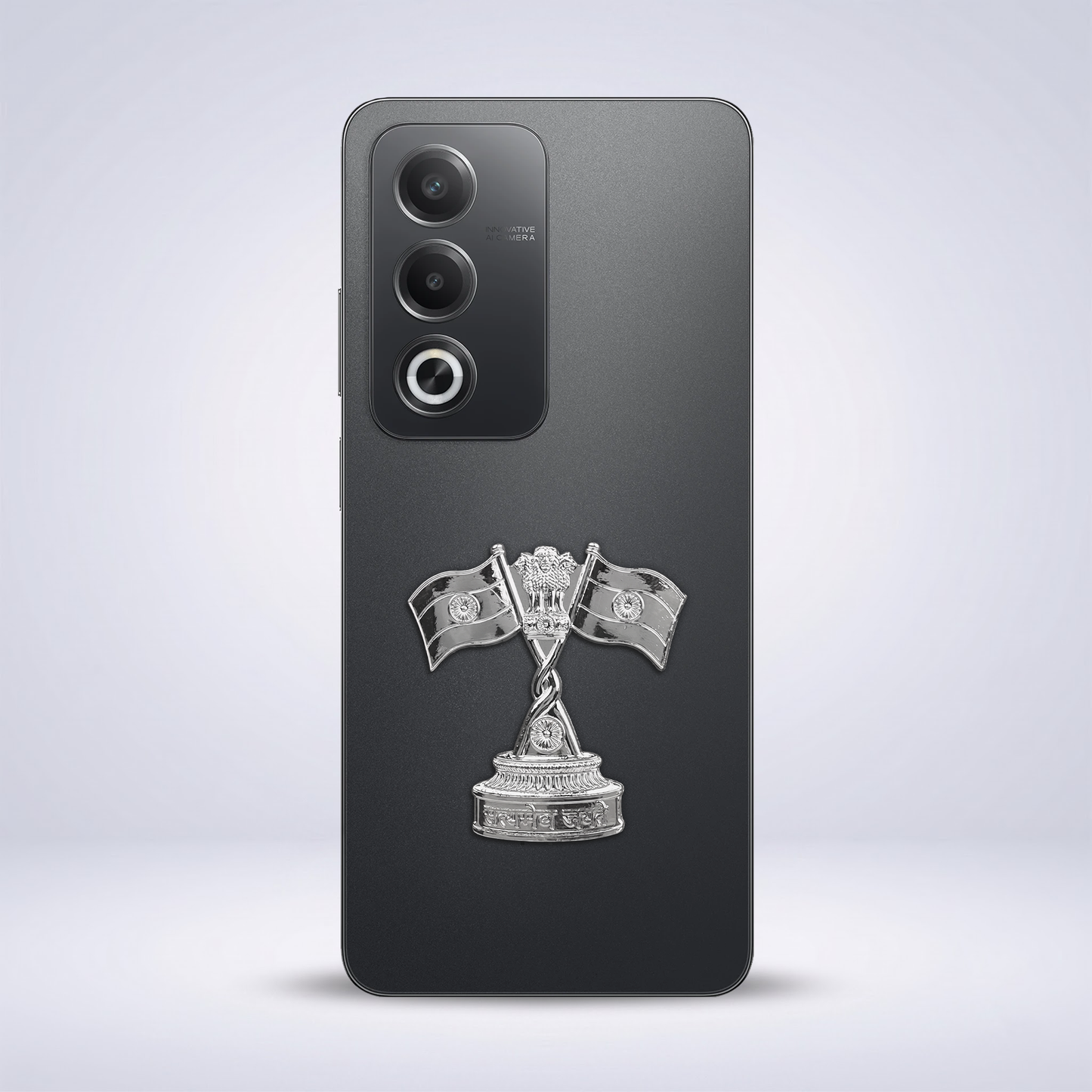 Oppo A3 Pro 5G Compatible Satyamev Jayate 3D Metal Emblem Sticker