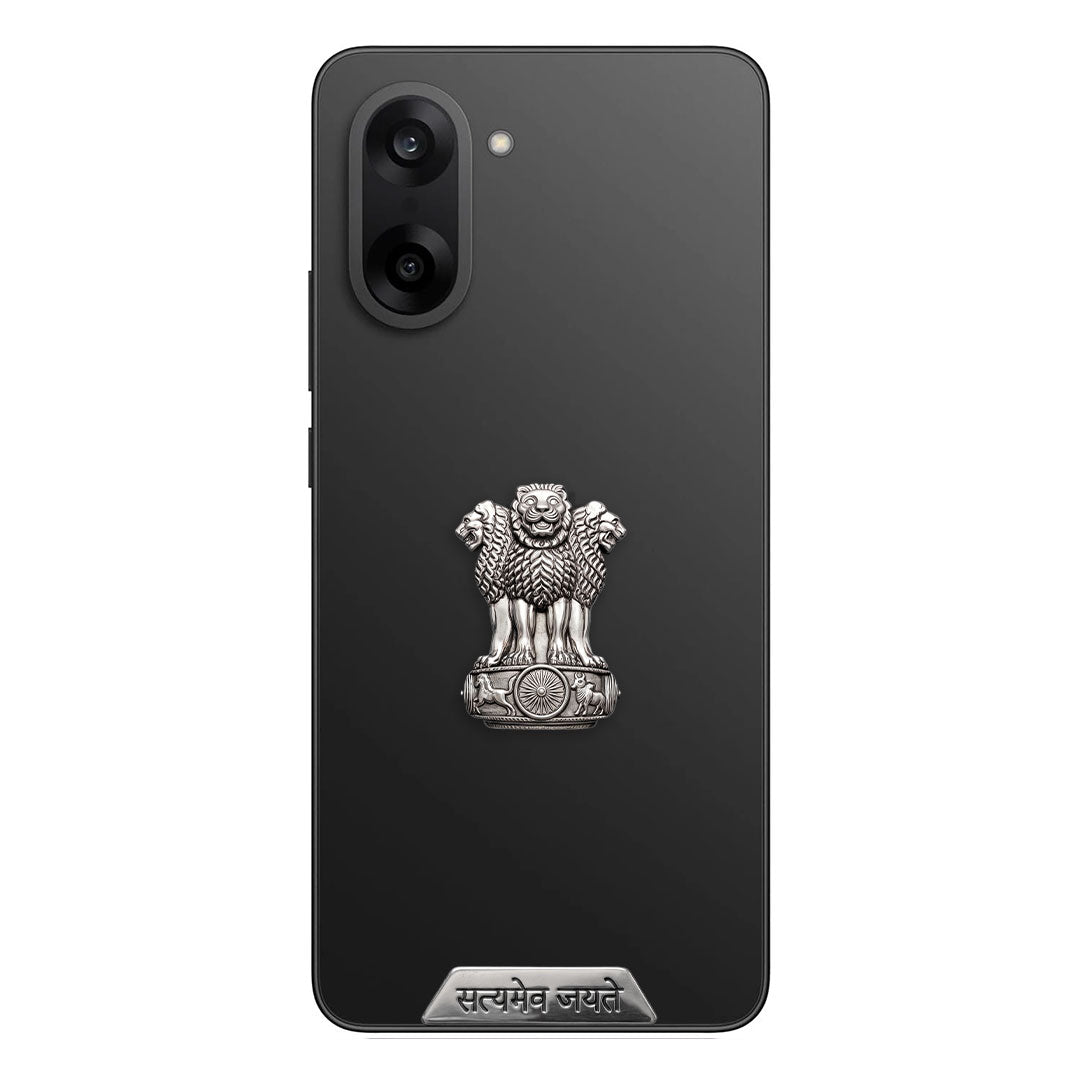 One Plus Nord CE5 5G Compatible Satyamev Jayate 3D Metal Emblem Sticker