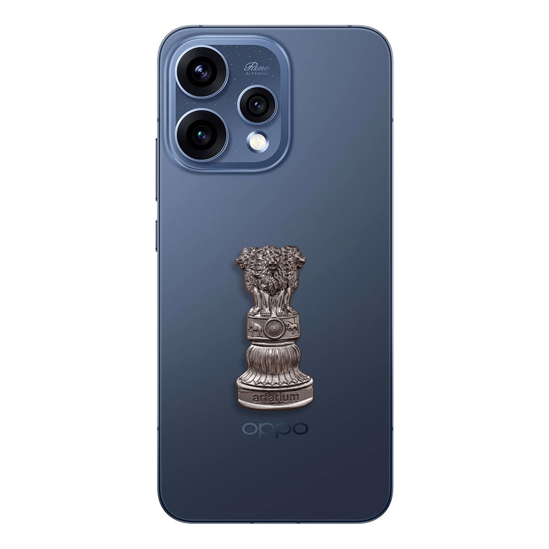 Oppo Reno 15 5G Compatible Satyamev Jayate 3D Metal Emblem Sticker