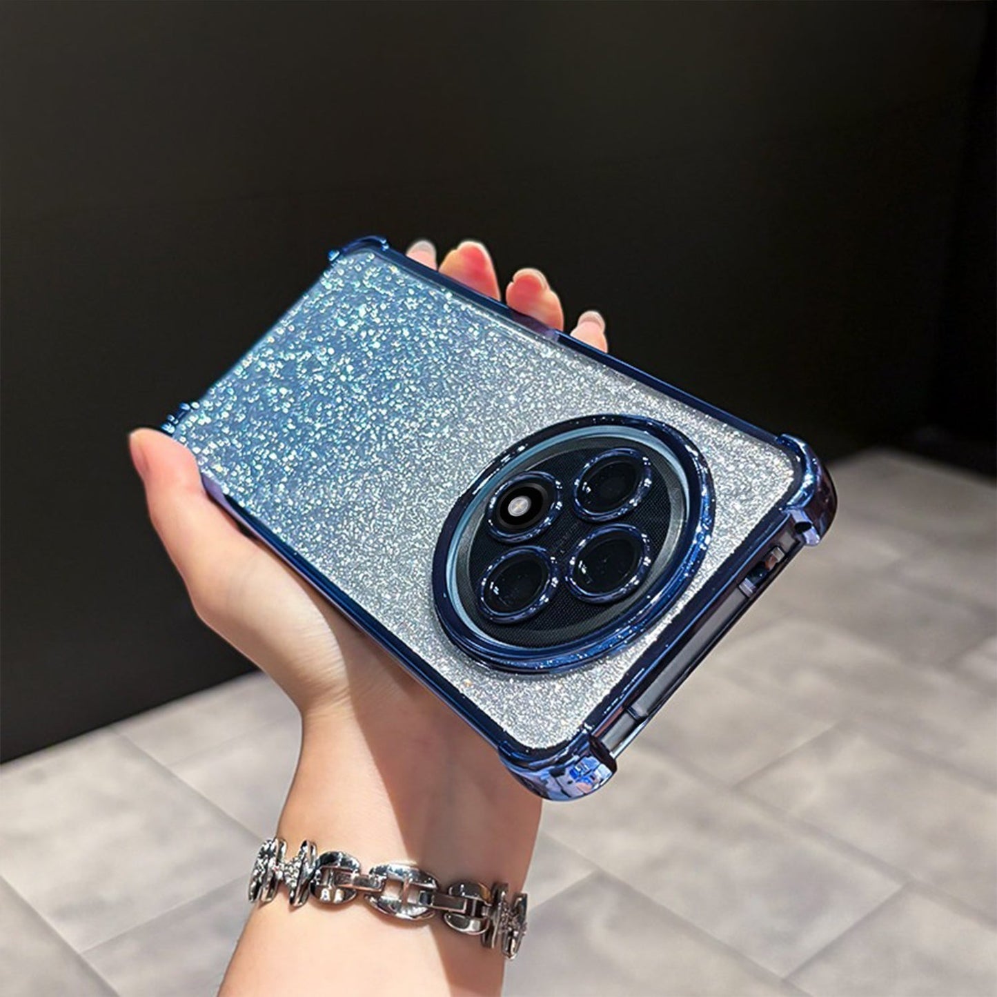 Oppo F27 Pro+ 5G Luxury Shimmer Shockproof Airbag Case