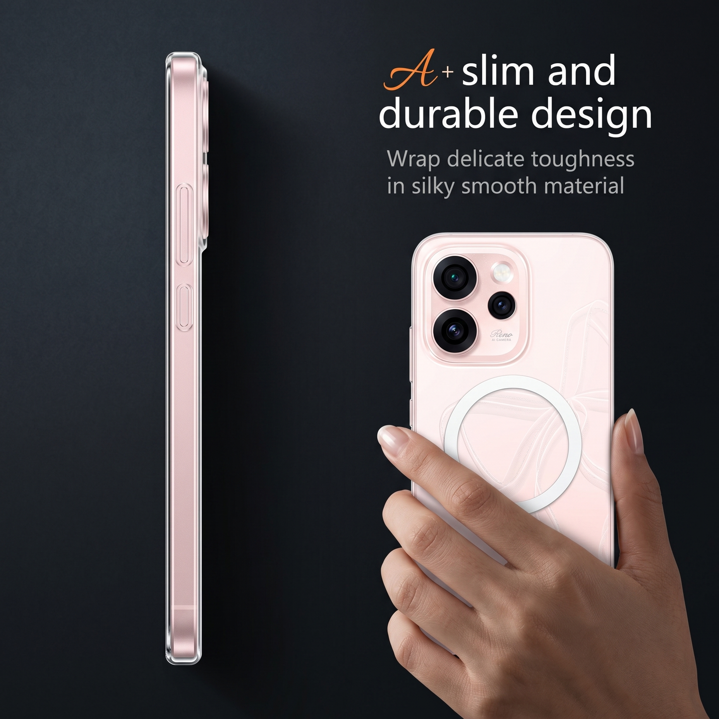 Oppo Reno 15 Pro Mini 5G Clear Anti-Yellow MagSafe Protective Case
