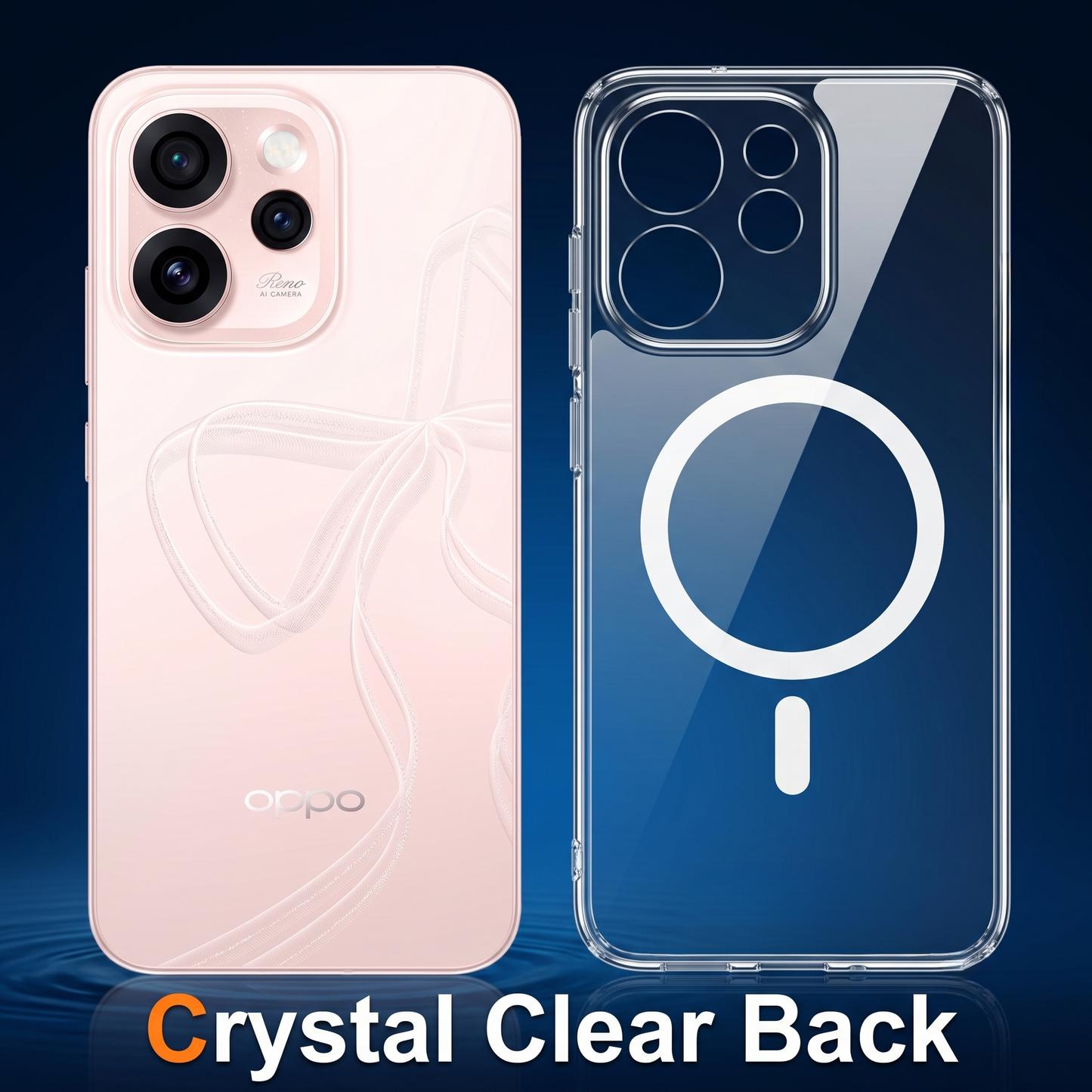 Oppo Reno 15 Pro Mini 5G Clear Anti-Yellow MagSafe Protective Case