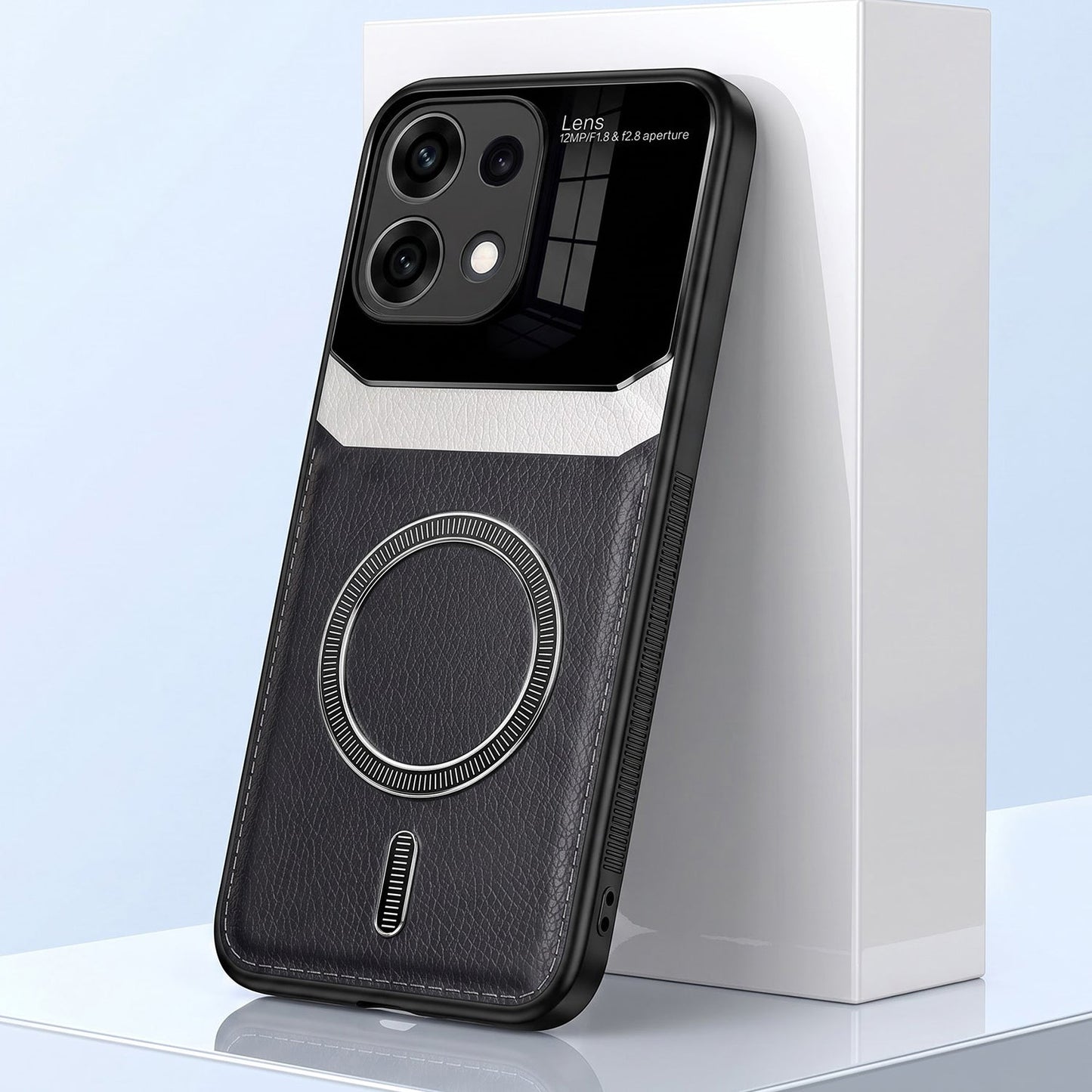 Oppo Reno16c 5G Premium Magsafe Magnetic Leather Lens Protective Case