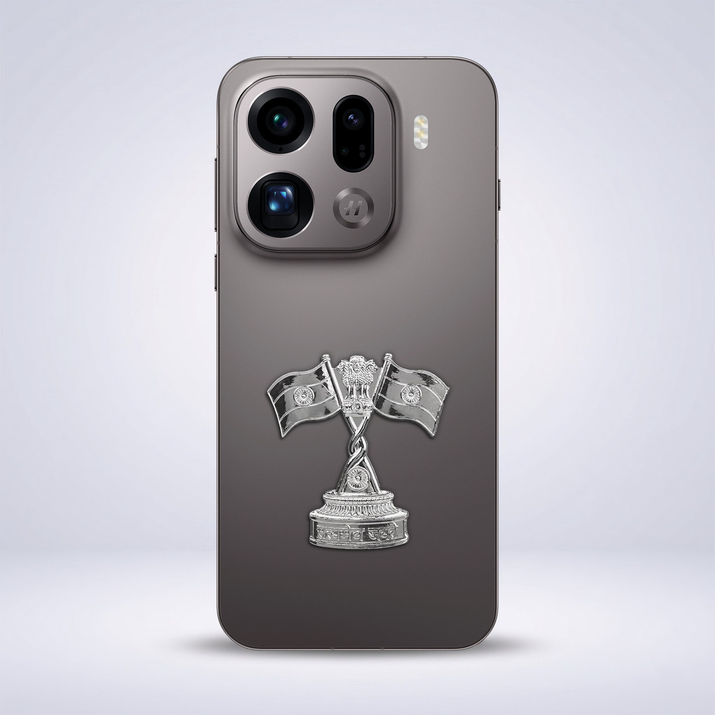 Oppo Find X9 Pro 5G Compatible Satyamev Jayate 3D Metal Emblem Sticker