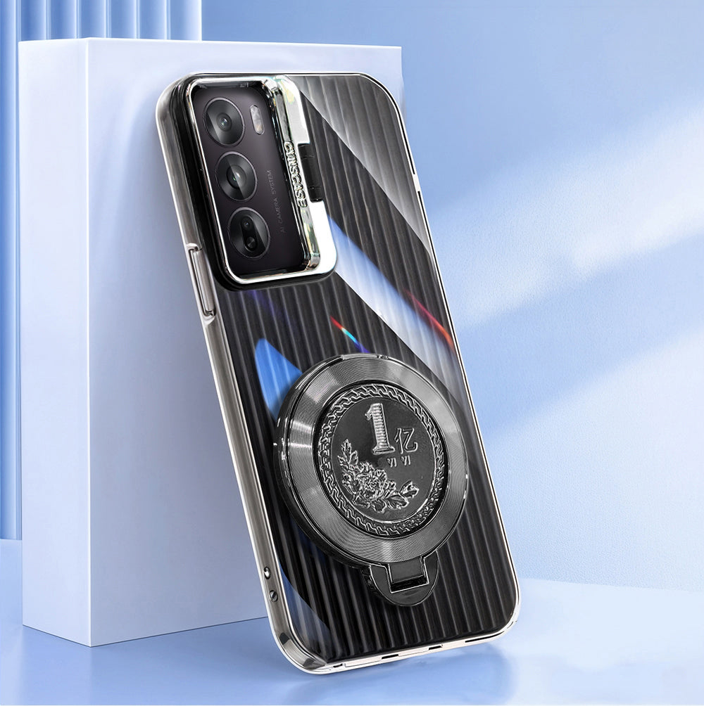 Oppo Reno12 Pro 5G Luxury Dual Layer Hybrid Camera Billion Wheel Rotating Case