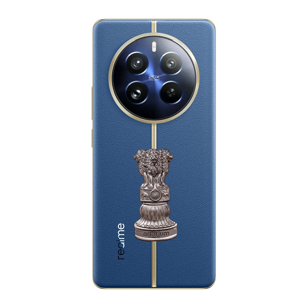 Realme 12 Pro+ 5G Compatible Satyamev Jayate 3D Metal Emblem Sticker