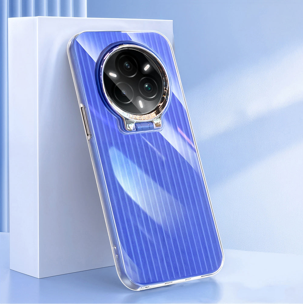 Realme 14 Pro+ 5G Luxury Dual Layer Hybrid Camera Ring Stand Case