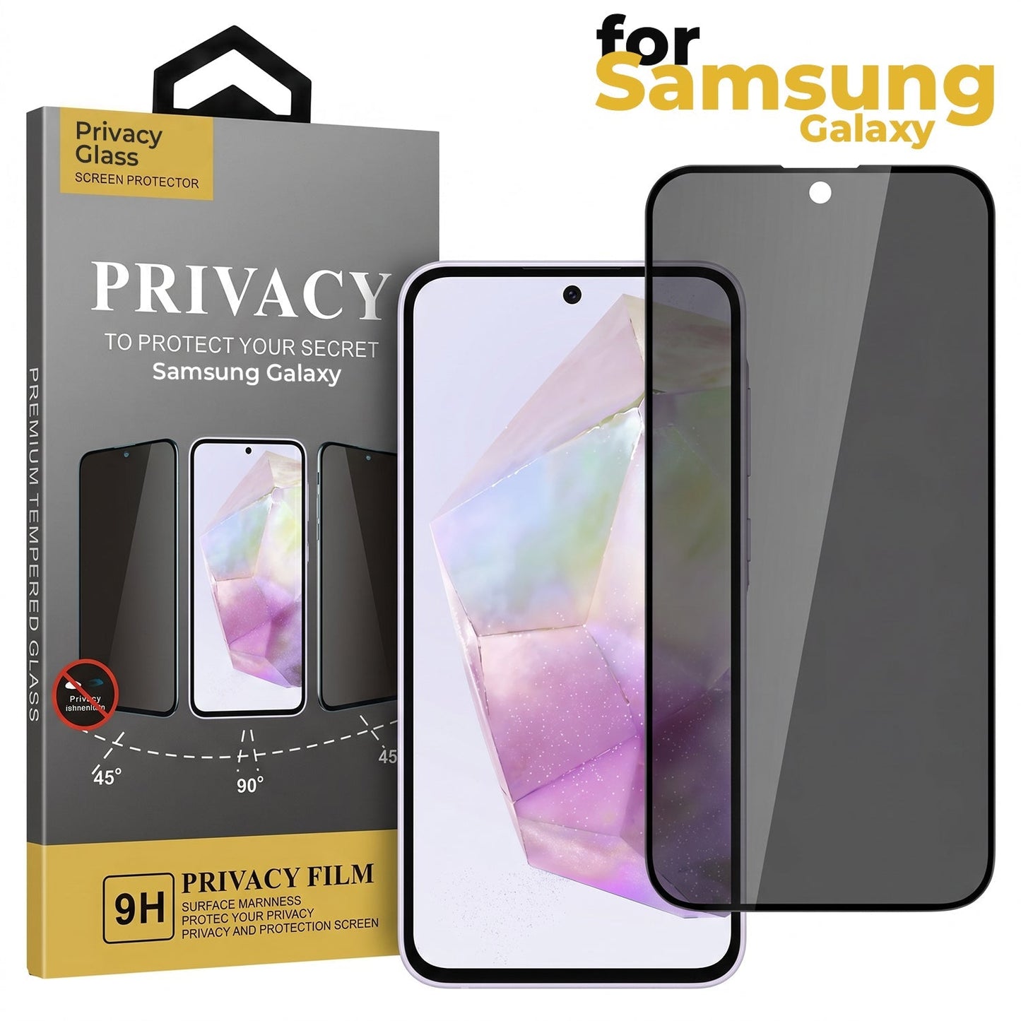 Samsung Galaxy A54 5G Premium Leather AutoFocus Ring Case