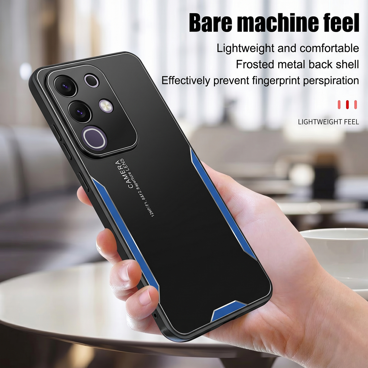 Vivo T4x 5G Luxury Metal Lightweight Back Cover