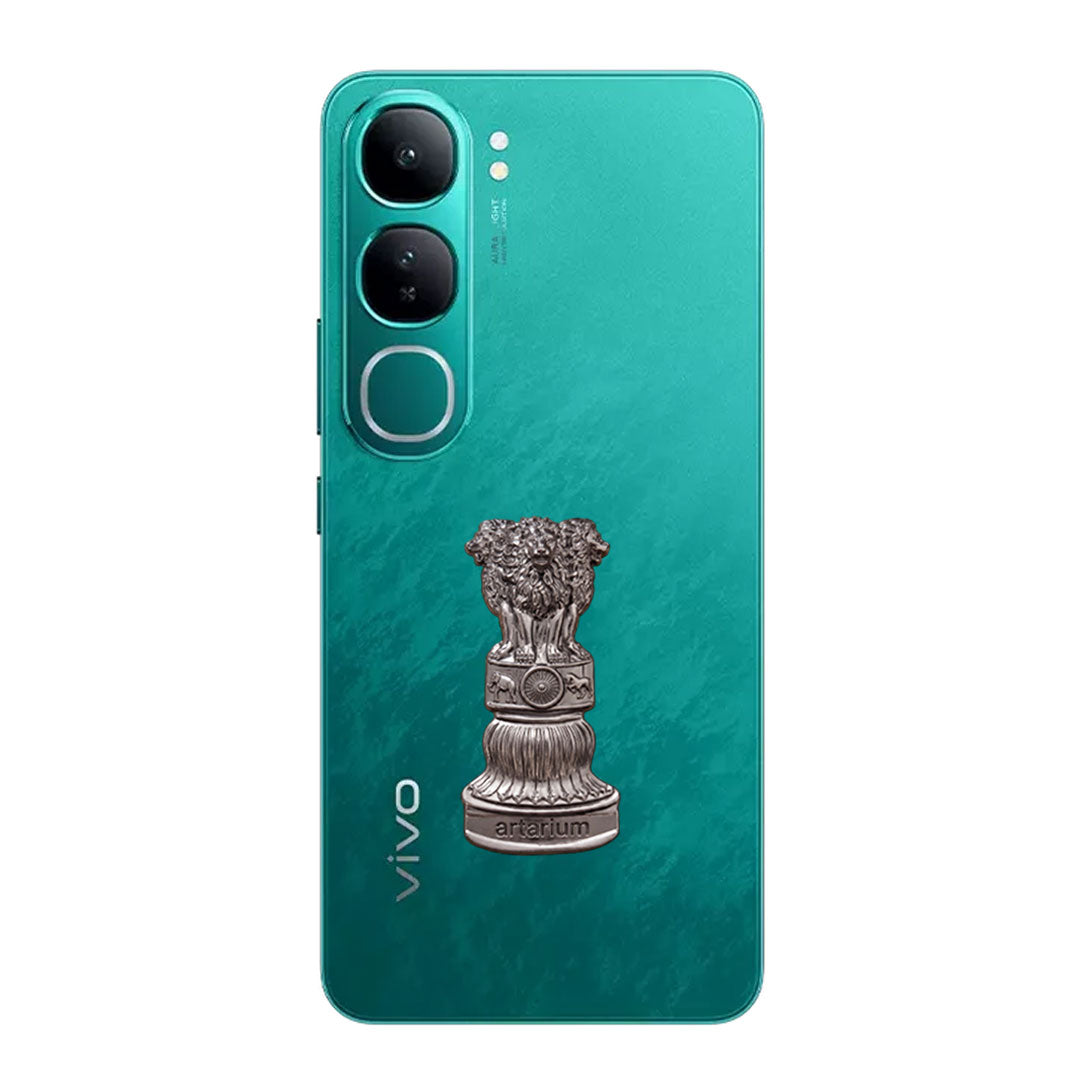 Vivo Y300 5G Compatible Satyamev Jayate 3D Metal Emblem Sticker