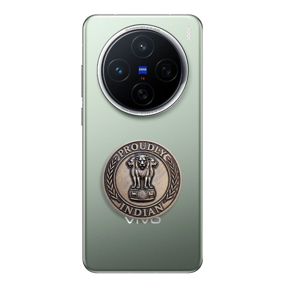 Vivo X200 Pro 5G Compatible Satyamev Jayate 3D Metal Emblem Sticker