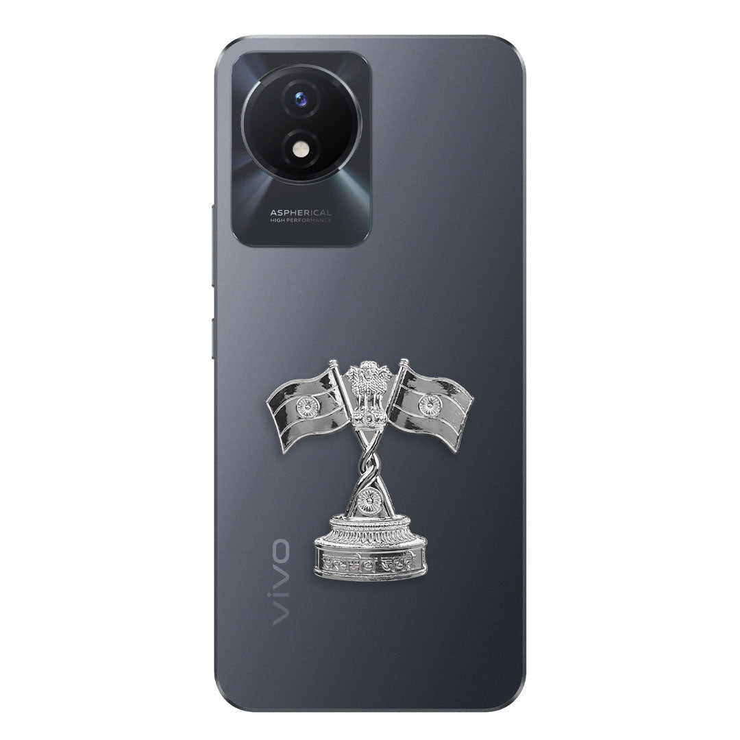 Vivo Y02t 5G Compatible Satyamev Jayate 3D Metal Emblem Sticker