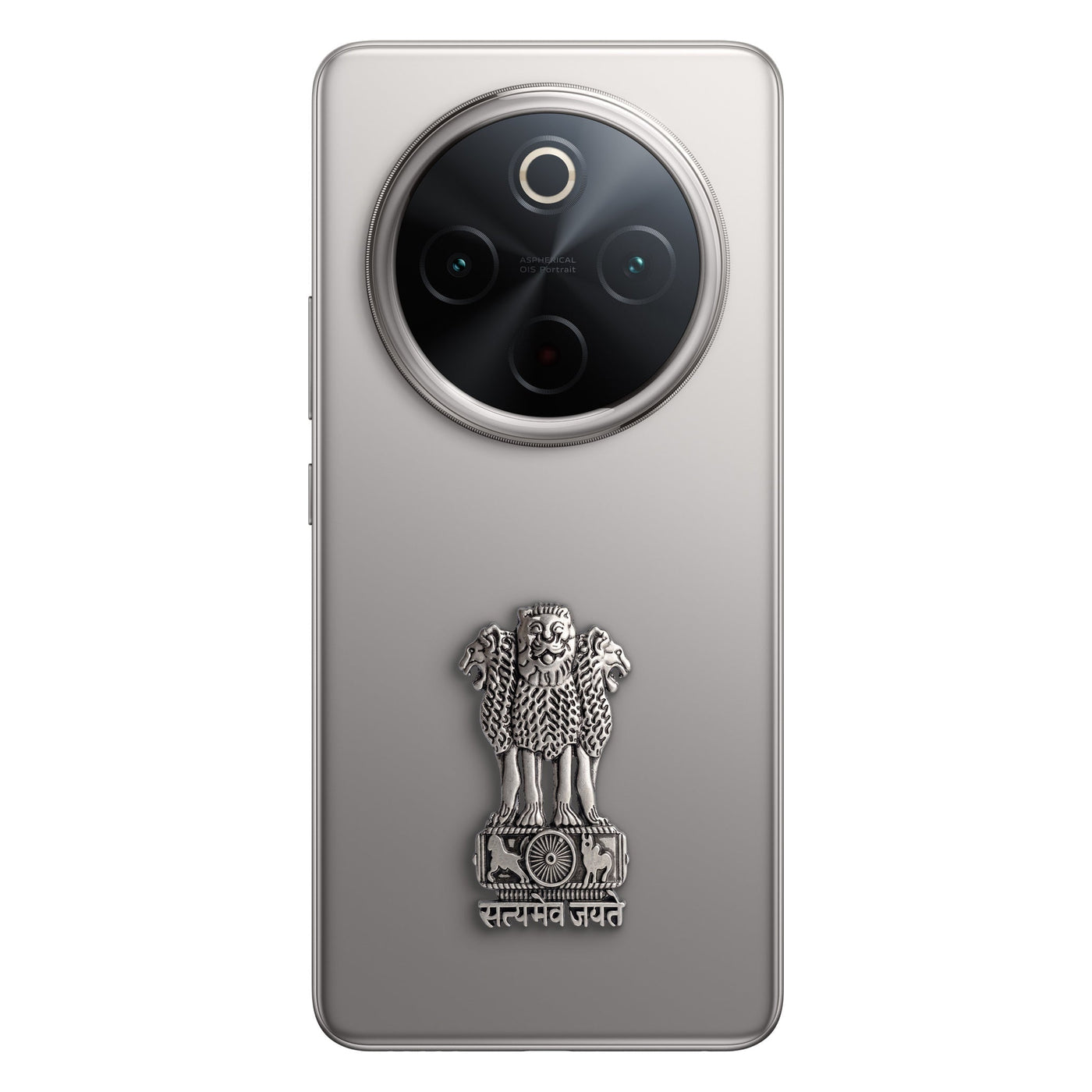 Vivo T4 5G Compatible Satyamev Jayate 3D Metal Emblem Sticker