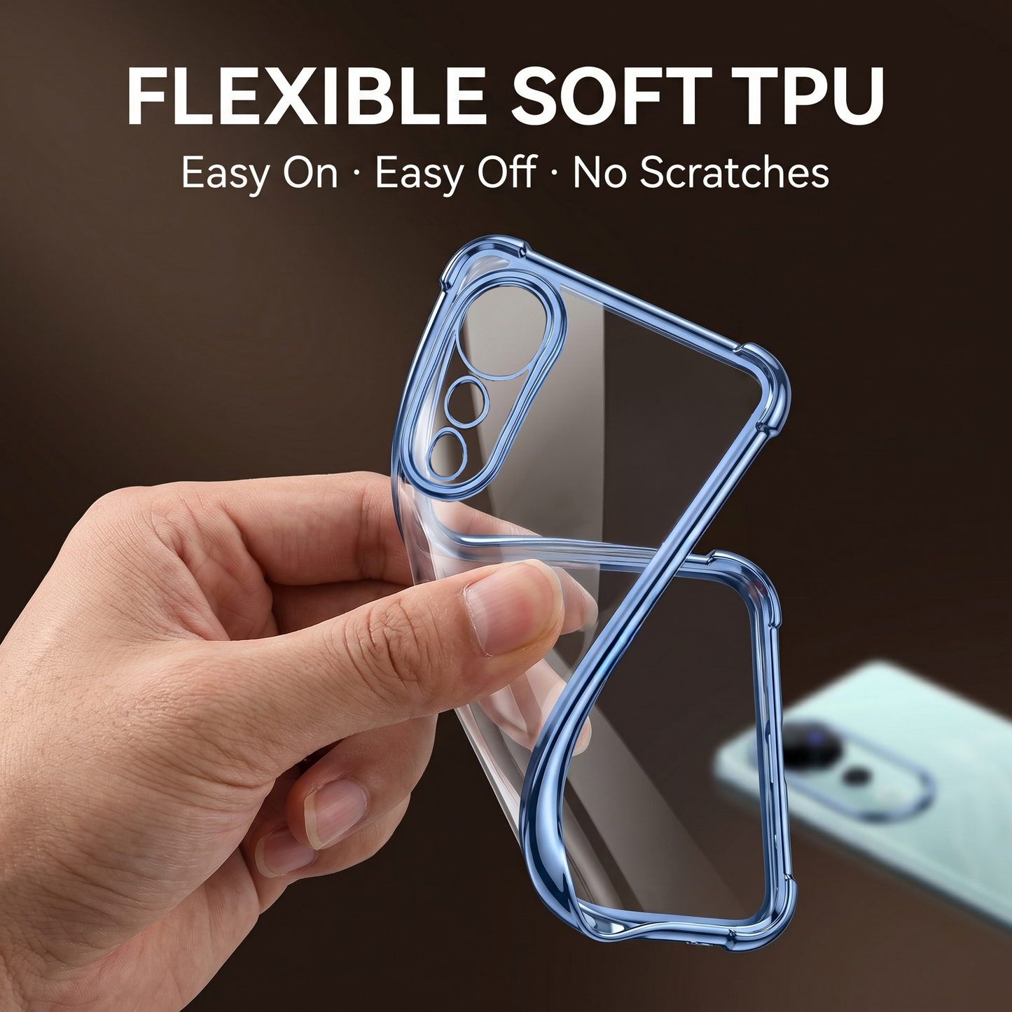 Vivo V40 Pro 5G Anti-Yellow Electroplating Transparent Airbags Case
