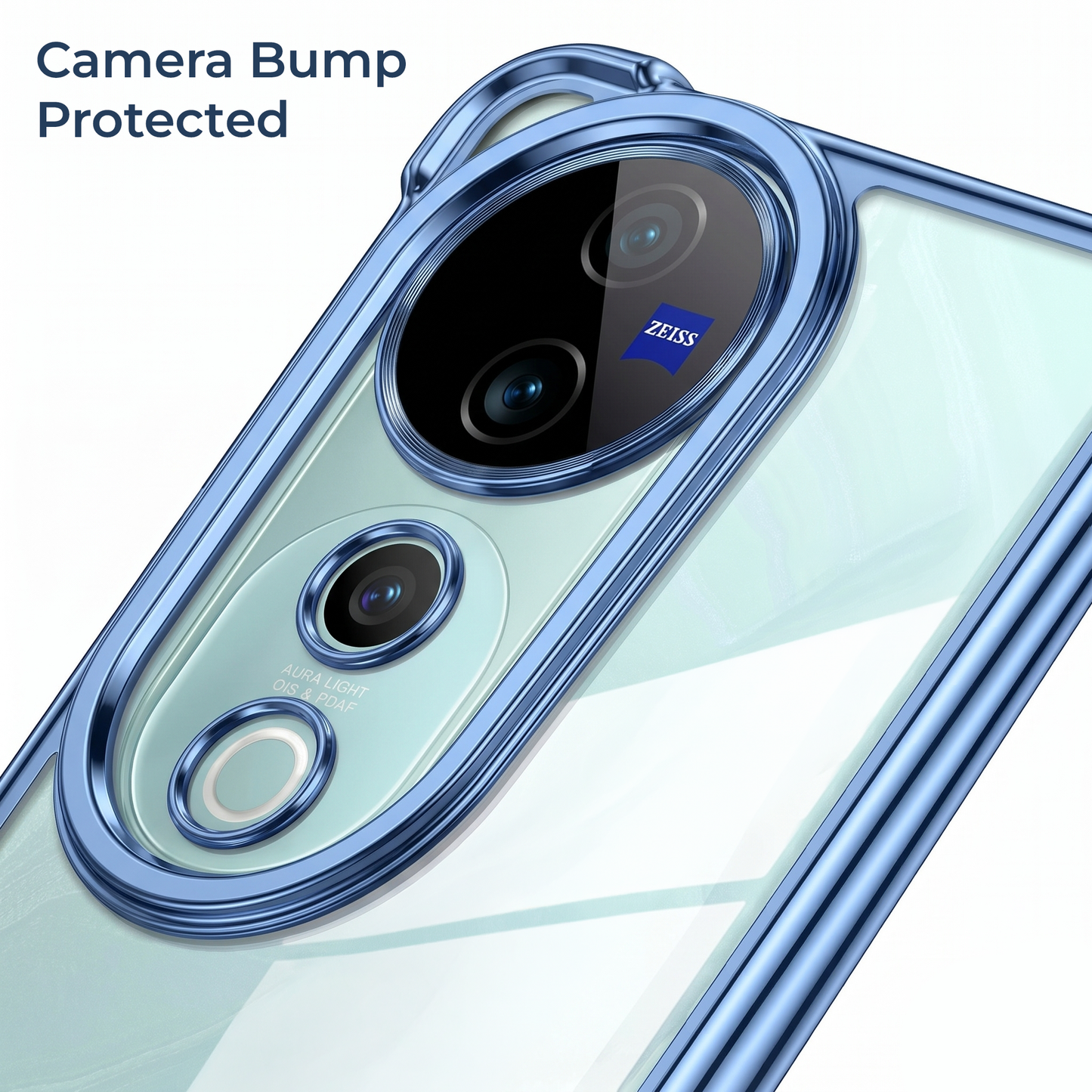 Vivo V40 Pro 5G Anti-Yellow Electroplating Transparent Airbags Case