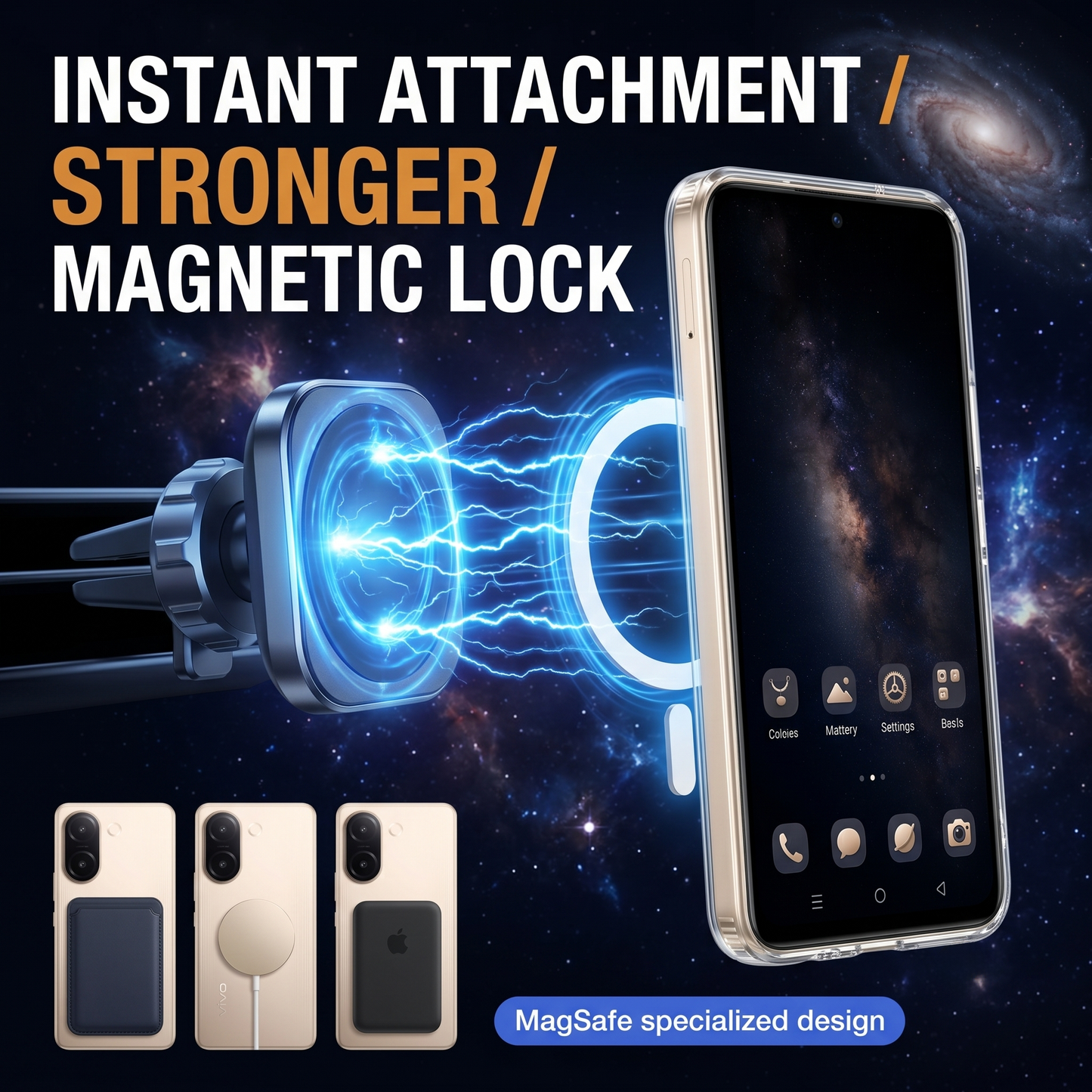 Vivo V60e 5G Clear Anti-Yellow MagSafe Protective Case