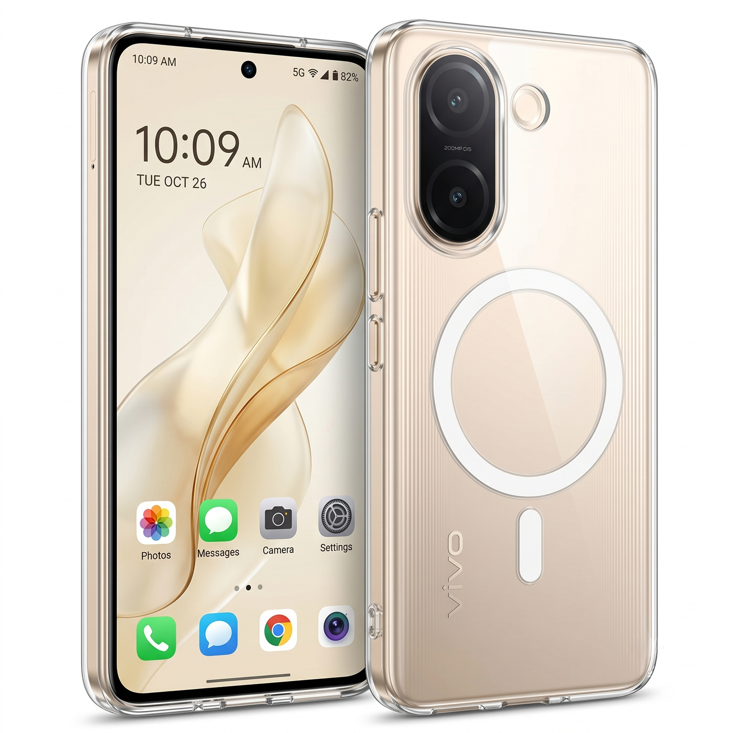 Vivo V60e 5G Clear Anti-Yellow MagSafe Protective Case