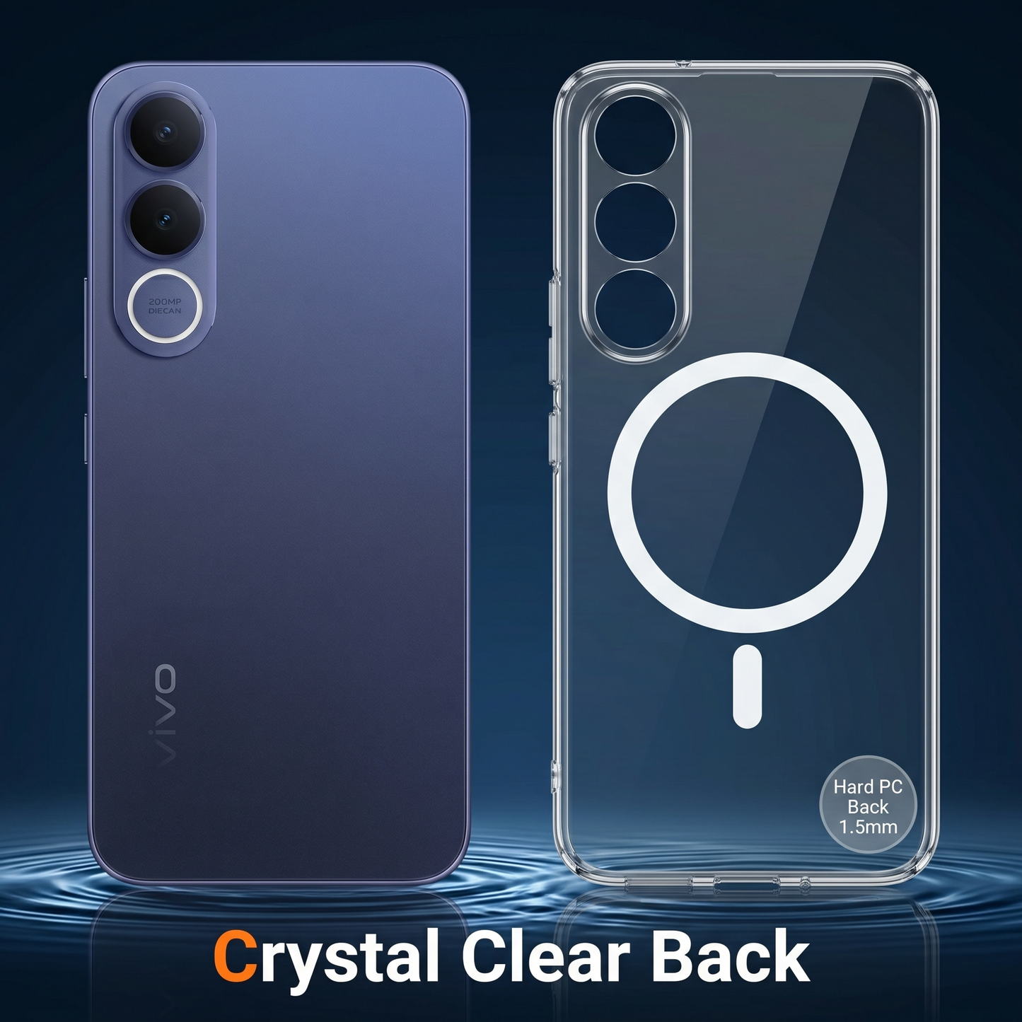 Vivo V70 FE 5G Clear Anti-Yellow MagSafe Protective Case