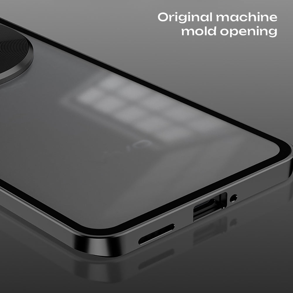 Vivo X200 5G Aluminium Metal Bumper Shield Transparent Back Case
