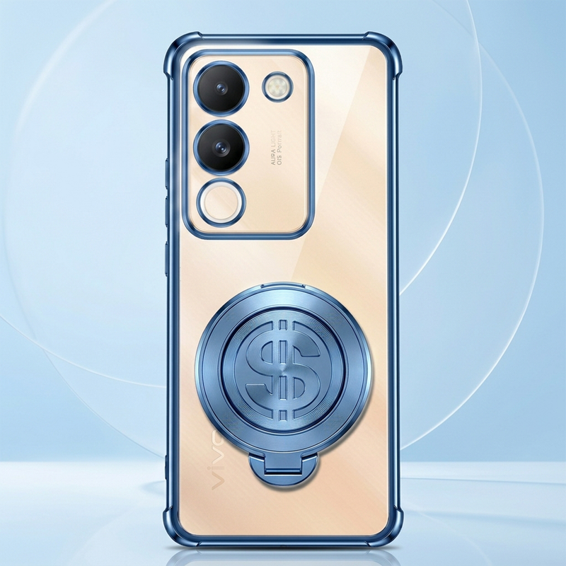 Vivo Y200 5G Four Corner Airbags 100% Original Astro Money Magnet Rotating Dollar Case